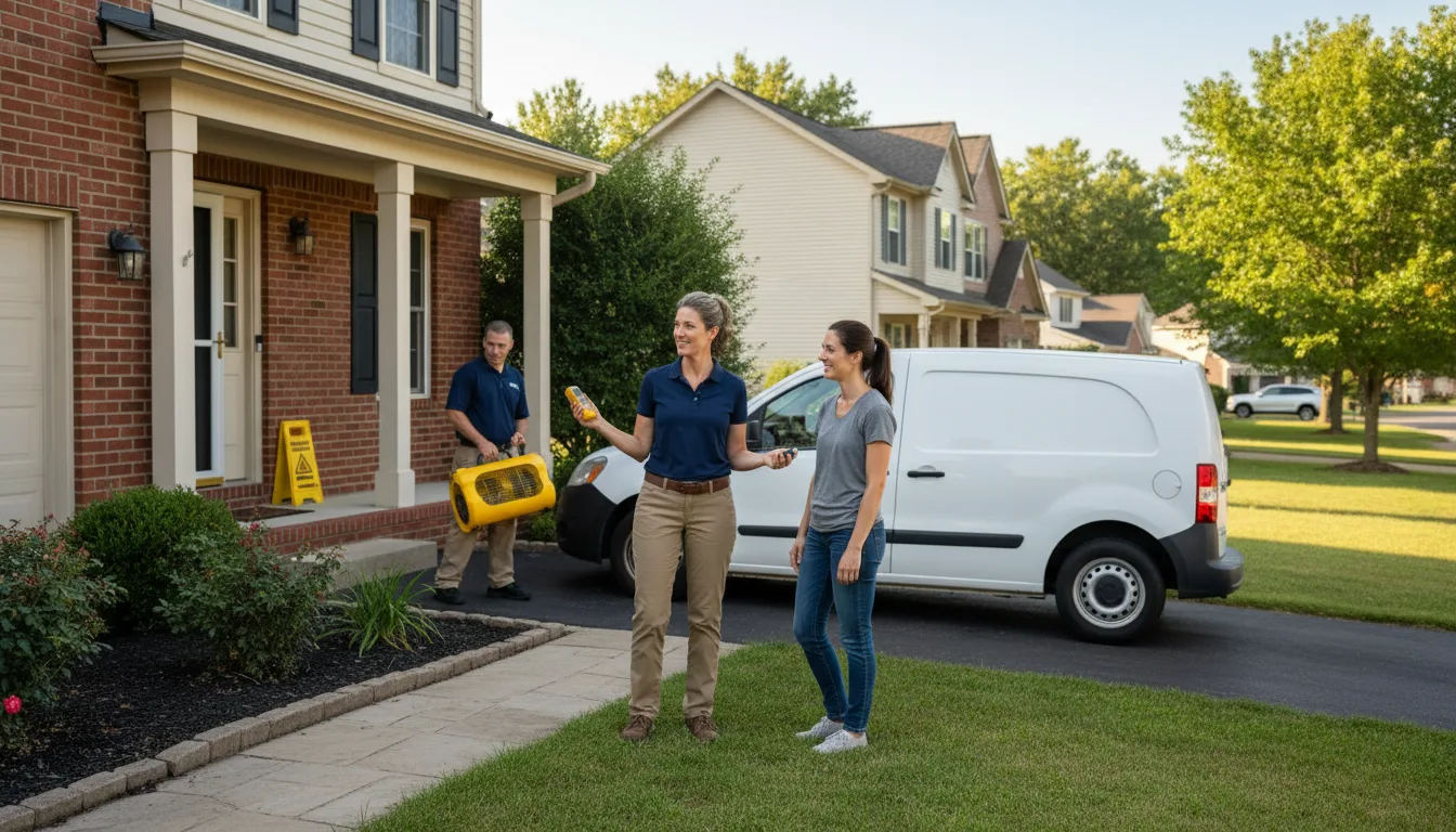 Residential water damage restoration in Waxhaw, NC